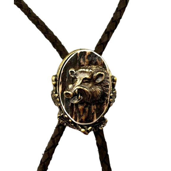 Cravata americana motiv cap mistret, metal