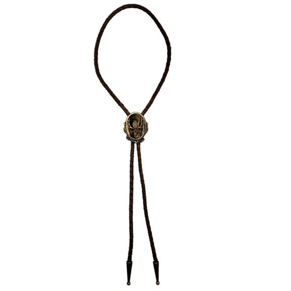 Cravata americana motiv cerb Hubertus, metal