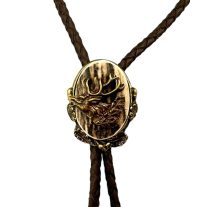 Cravata americana motiv cap cerb, metal