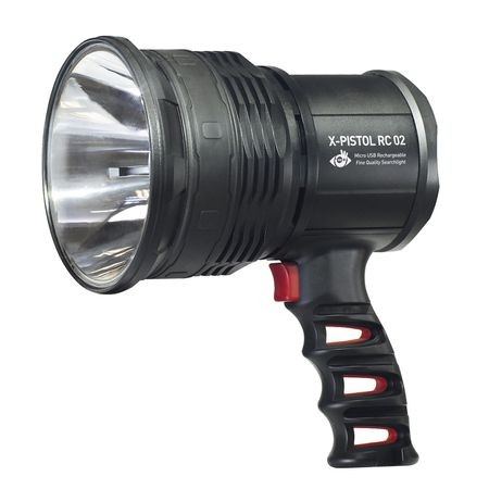 Lanterna MacTronic X-Pistol zoom si powerbank incarcare micro USB