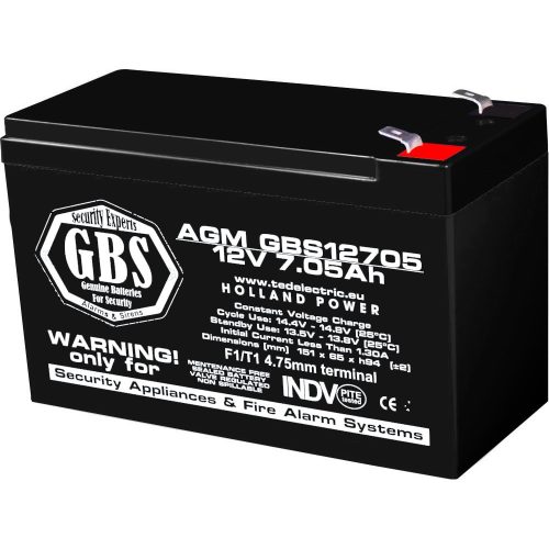 Acumulator plumb-acid 12V 7,05Ah
