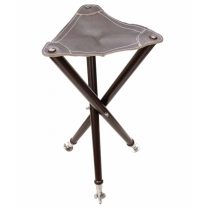   Scaun Tripod Vânătoare Parforce – Piele Naturală și Lemn de Cedru, Robust, 120kg