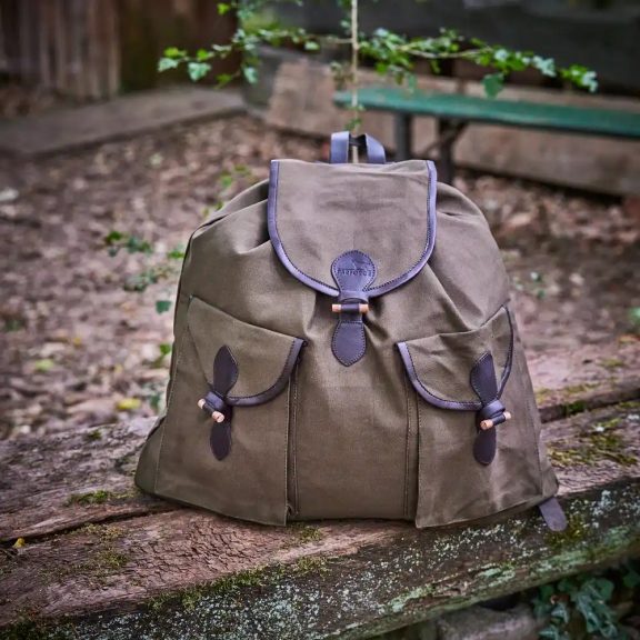 Rucsac de Vânătoare Parforce din Canvas și Piele – Tradițional, Silențios și Durabil, 30L