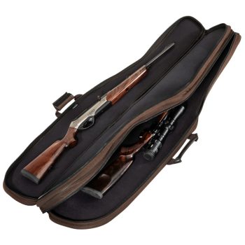   Husa dubla transport 2 arme vanatoare cu luneta, Parforce Lux