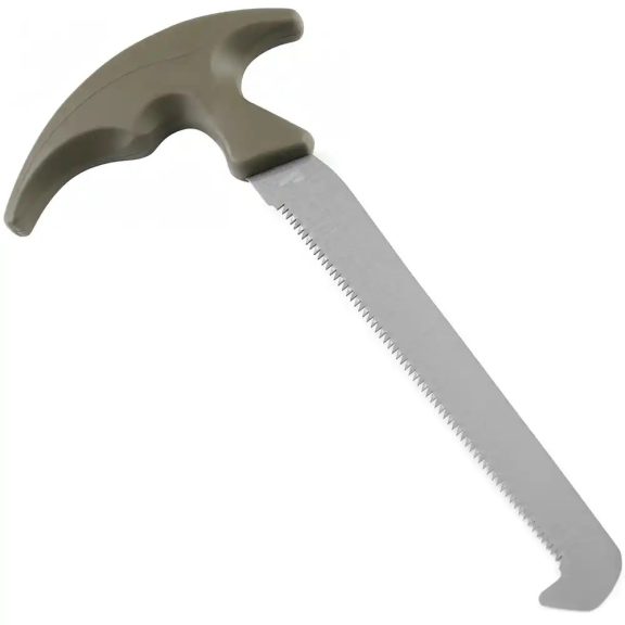Fierăstrău de Vânătoare Profesional Parforce, Lamă 15.5cm din Oțel Inoxidabil, Mâner Ergonomic Anti-alunecare Olive