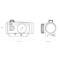 Dispozitiv ochire rapida Red Dot Hawke Vantage 1x25