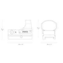 Red Dot Hawke Reflex Sight Wide 3MOA