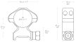 Inele Hawke Precision 25,4 mm Weaver, inalte, otel