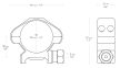 Inele Hawke Precision 30mm weaver, joase, otel