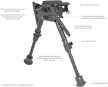 Bipod Deben Fixed 23-33 cm