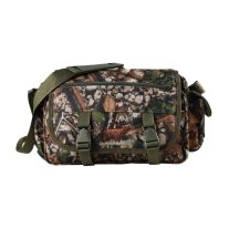   Geantă Vânătoare Forsport Camuflaj cu Șezut Integrat, Broderie Cerb