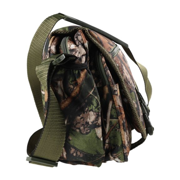 Geantă Vânătoare Forsport Camuflaj cu Șezut Integrat, Broderie Cerb