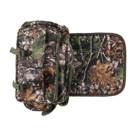 Geantă Vânătoare Forsport Camuflaj cu Șezut Integrat, Broderie Cerb