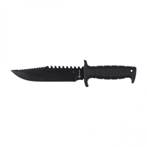 Cutit de vanatoare Foxter Tactical Rambo, 29 cm, negru, teaca inclusa