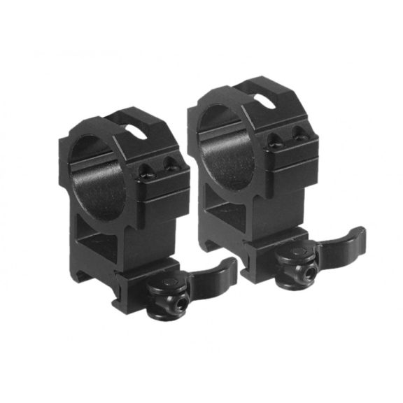 Montură Leapers AccuShot 1" Weaver – Profil Înalt, Două Piese