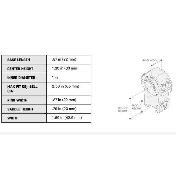Inele Leapers inalte, 1"/11, otel