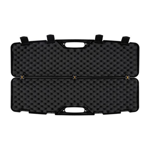 Cutie Rigidă Transport Armă Megaline Black 97x25x10 cm – Protecție din Polimer cu Cleme și Spumă Alveolară