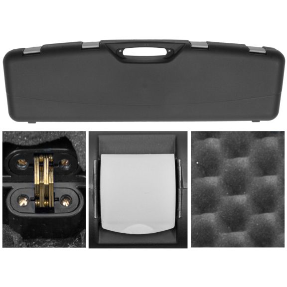 Cutie Rigidă Transport Armă Megaline Black 97x25x10 cm – Protecție din Polimer cu Cleme și Spumă Alveolară