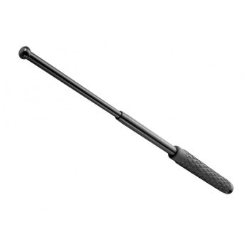    Baston telescopic autoaparare Walther TDB 21, otel, 53 cm, 3 sectiuni, negru, maner cauciucat, teaca
