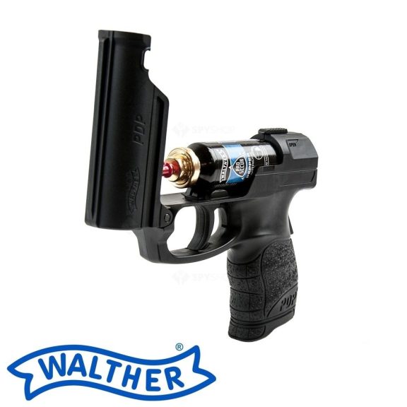 Spray lacrimogen autoaparare tip pistol Walther PGS + cutie transport si depozitare