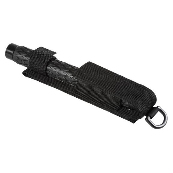 Baston telescopic autoaparare Walther TDB 26, otel, 65 cm, 3 sectiuni, negru, maner cauciucat, teaca