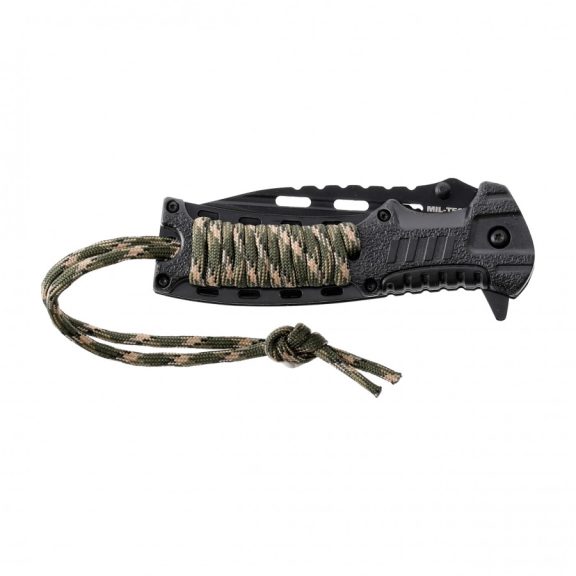 Briceag Mil-Tec survival cu amnar si paracord
