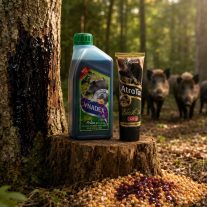   Atractant nectar cu aroma de prune, pentru mistreti, caprioare, vulpi, jderi, bursuci, miros extra intens, 1,2 kg + gudron 320 g. cadou