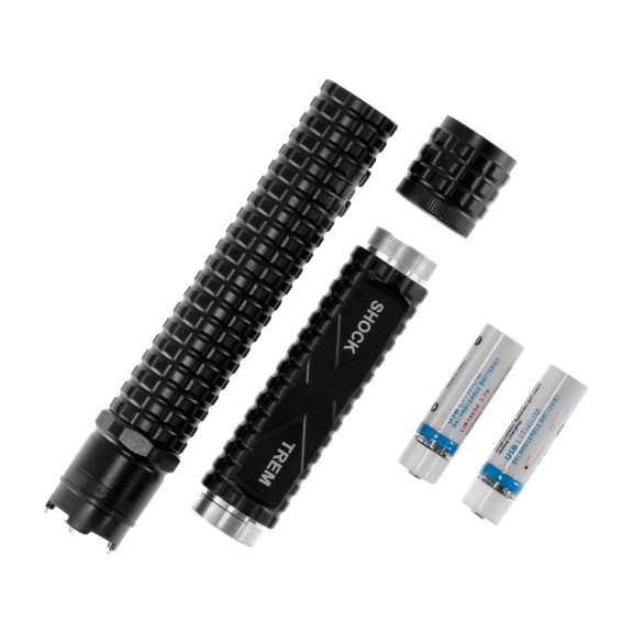 Electroșoc Piranha Shock Xtrem 8 Milioane V cu Lanternă LED – Protecție și Autoapărare Rapidă