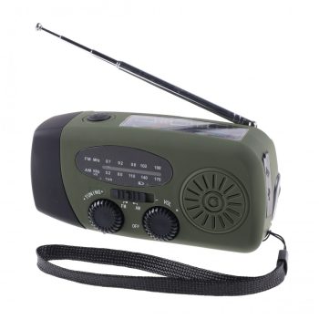   Radio de Supraviețuire Fosco Crank – Solar, Dinam și Powerbank