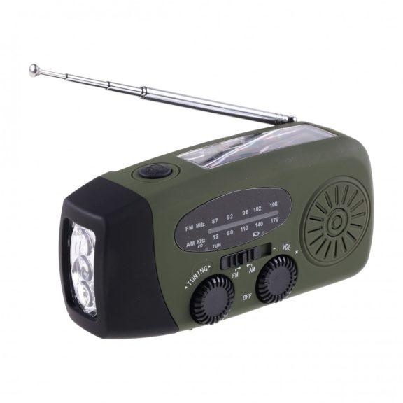 Radio de Supraviețuire Fosco Crank – Solar, Dinam și Powerbank