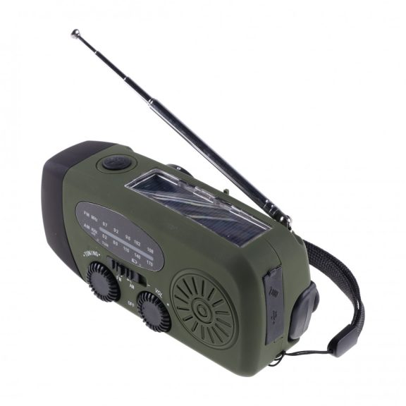 Radio de Supraviețuire Fosco Crank – Solar, Dinam și Powerbank