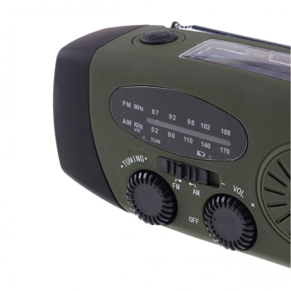 Radio de Supraviețuire Fosco Crank – Solar, Dinam și Powerbank