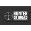 Sticker autocolant Hunter On Board, alb