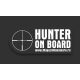 Sticker autocolant Hunter On Board, alb