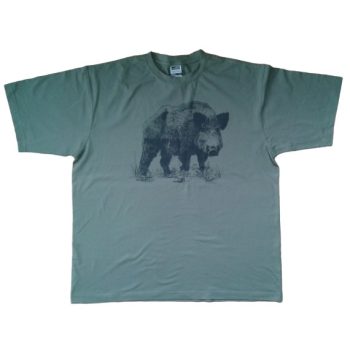 Tricou polo vanatoare motiv mistret