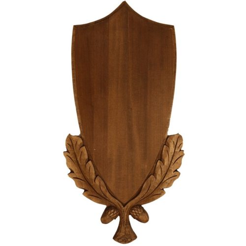 Placheta sculptata in lemn pentru trofeu coarne cerb 