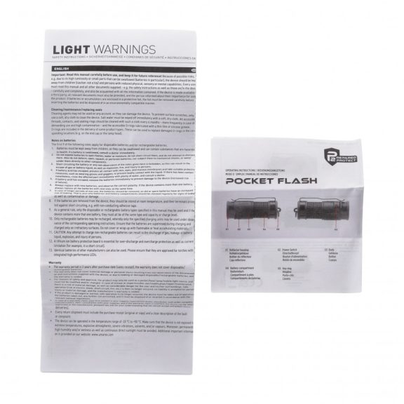 Lanternă Tactical Umarex P2P Pocket Flash, 500 Lumeni, Stroboscop Autoapărare